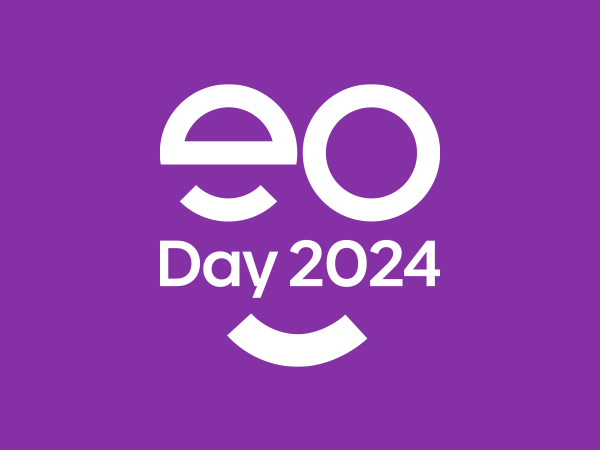 Logo for EO Day 2024, celebrated by The Alan Nuttall Partnership and its two brands, Flexeserve and Nuttall